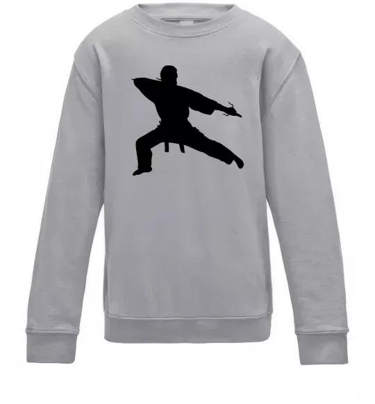 Детский Свитшот Метатель ножів Серый меланж фото