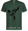 Чоловіча футболка Боец тхэквондо Темно-зелений фото