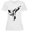 Женская футболка Боец тхэквондо Белый фото