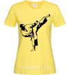 Женская футболка Боец тхэквондо Лимонный фото