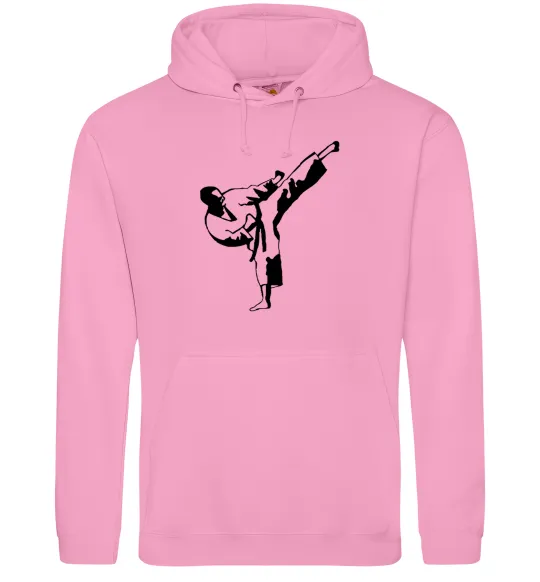 Жіноча толстовка (худі) Боєць тхеквондо Рожевий фото