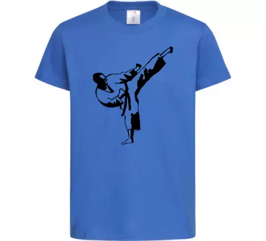 Детская футболка Боєць тхеквондо Ярко-синий фото