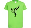 Детская футболка Боєць тхеквондо Лаймовый фото