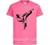 Детская футболка Боец тхэквондо Ярко-розовый фото