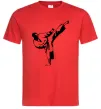 Чоловіча футболка Боєць тхеквондо Червоний Чоловіча футболка Боєць тхеквондо Червоний фото