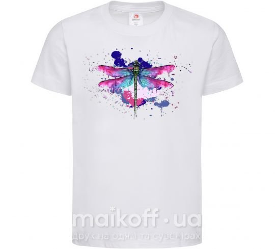 Дитяча футболка Dragonfly Білий фото