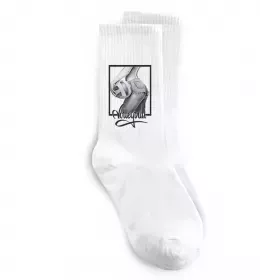 Носки Волейбол м'яч з серцем Белый фото Носки Волейбол м'яч з серцем Белый фото