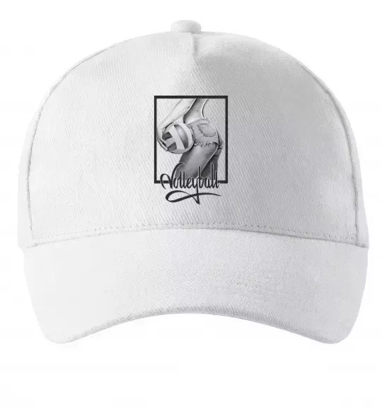 Кепка Дівчина з волейбольним м'ячем Білий фото