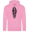 Мужская толстовка (худи) Скелет робота Розовый фото