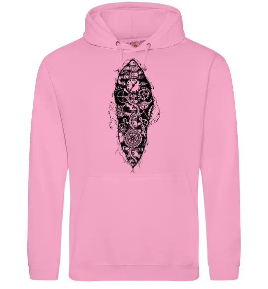 Жіноча толстовка (худі) Скелет робота Рожевий фото