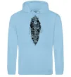 Жіноча толстовка (худі) Скелет робота Блакитний фото