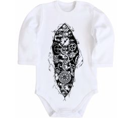 Дитячий бодік Скелет робота