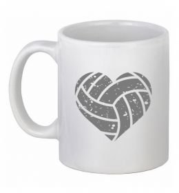 Чашка керамическая Volleyball heart