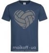 Чоловіча футболка Volleyball heart Темно-синій фото