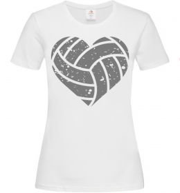 Женская футболка Volleyball heart