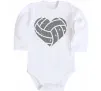 Дитячий бодік Volleyball heart Білий фото