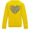Дитячий світшот Volleyball heart Сонячно жовтий фото