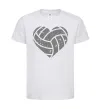 Детская футболка Volleyball heart Белый фото