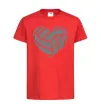 Детская футболка Volleyball heart Красный фото