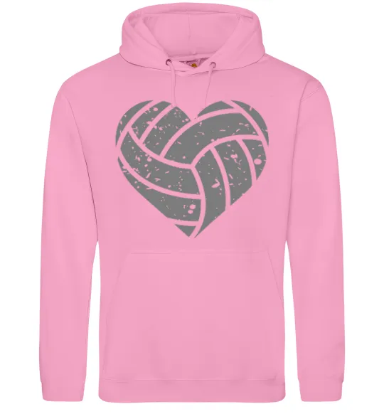 Жіноча толстовка (худі) Volleyball heart Рожевий фото