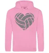 Жіноча толстовка (худі) Volleyball heart Рожевий фото