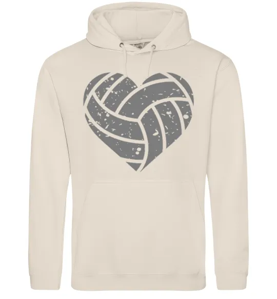 Женская толстовка (худи) Volleyball heart Таш фото