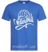 Чоловіча футболка Volleyball print Яскраво-синій фото