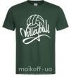 Мужская футболка Volleyball print Темно-зеленый фото
