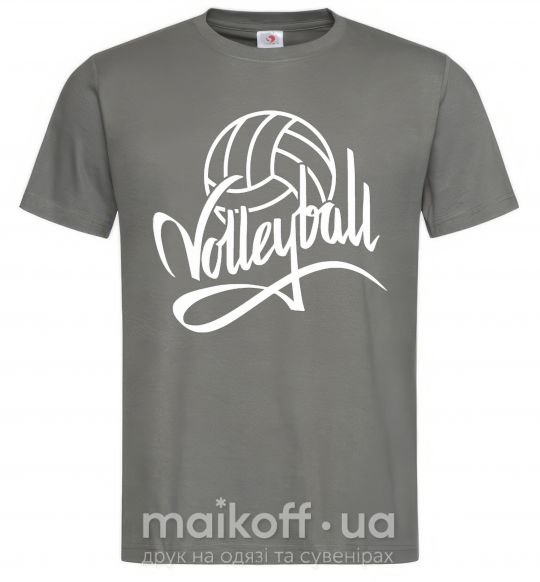 Чоловіча футболка Volleyball print Графіт фото