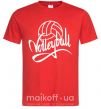 Чоловіча футболка Volleyball print Червоний фото