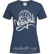 Жіноча футболка Volleyball print Темно-синій фото