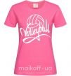 Женская футболка Volleyball print Ярко-розовый фото