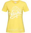 Женская футболка Volleyball print Лимонный фото