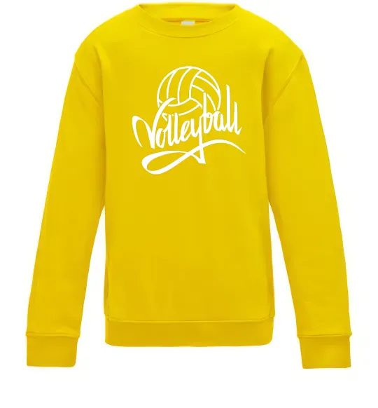 Детский Свитшот Volleyball print Солнечно желтый фото