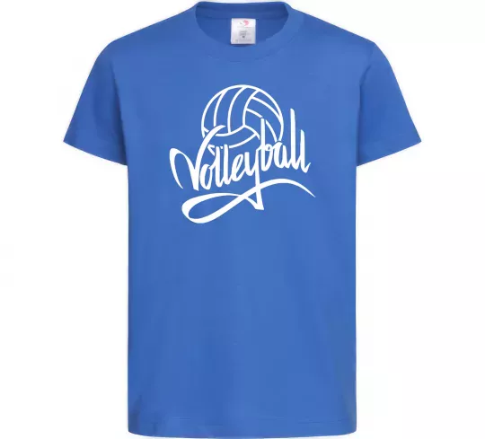 Детская футболка Volleyball print Ярко-синий фото