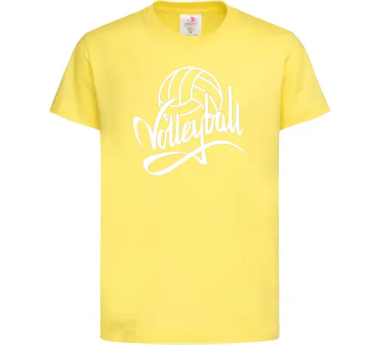 Детская футболка Volleyball print Лимонный фото