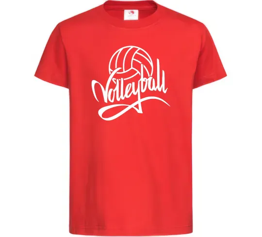 Детская футболка Volleyball print Красный фото