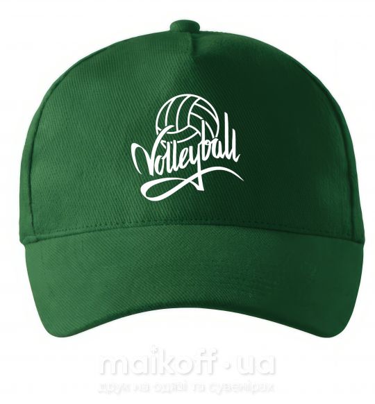 Кепка Volleyball print Темно-зелений фото