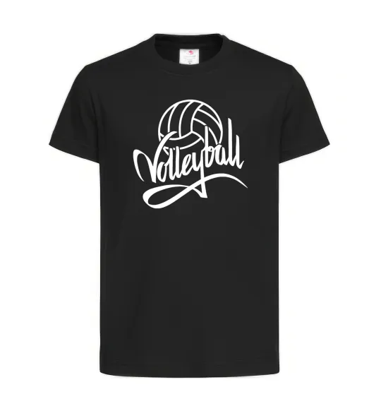 Детская футболка Volleyball print Черный фото