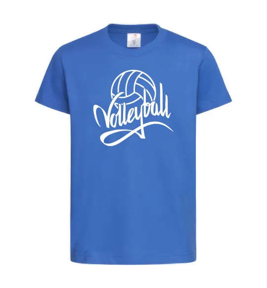 Детская футболка Volleyball print Ярко-синий фото