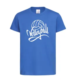 Детская футболка Volleyball print Ярко-синий фото