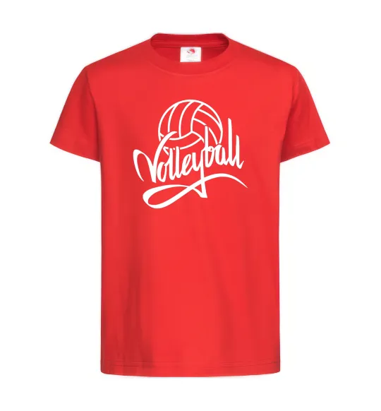 Детская футболка Volleyball print Красный фото