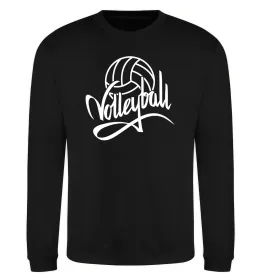 Світшот Volleyball print Чорний фото