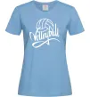 Женская футболка Volleyball print Голубой Женская футболка Volleyball print Голубой фото