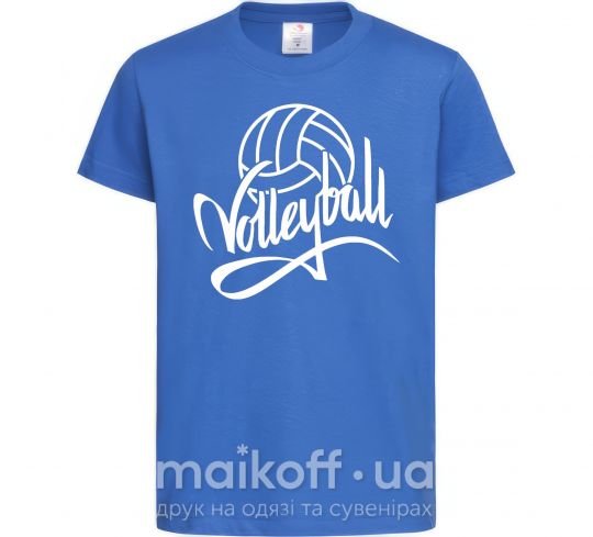 Дитяча футболка Volleyball print Яскраво-синій фото