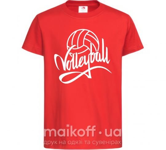 Дитяча футболка Volleyball print Червоний фото