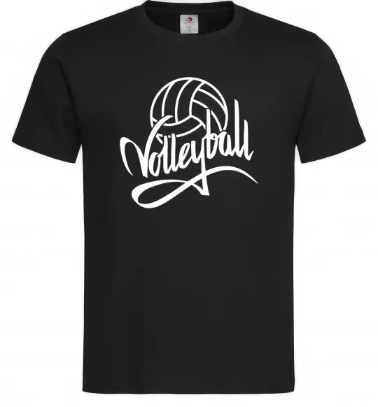 Мужская футболка Volleyball print Черный фото