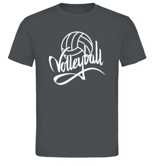 Мужская футболка Volleyball print Графит фото