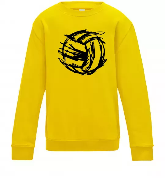 Детский Свитшот М'яч штрихи Солнечно желтый фото