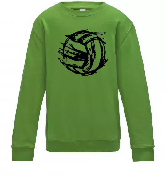 Детский Свитшот М'яч штрихи Лаймовый фото